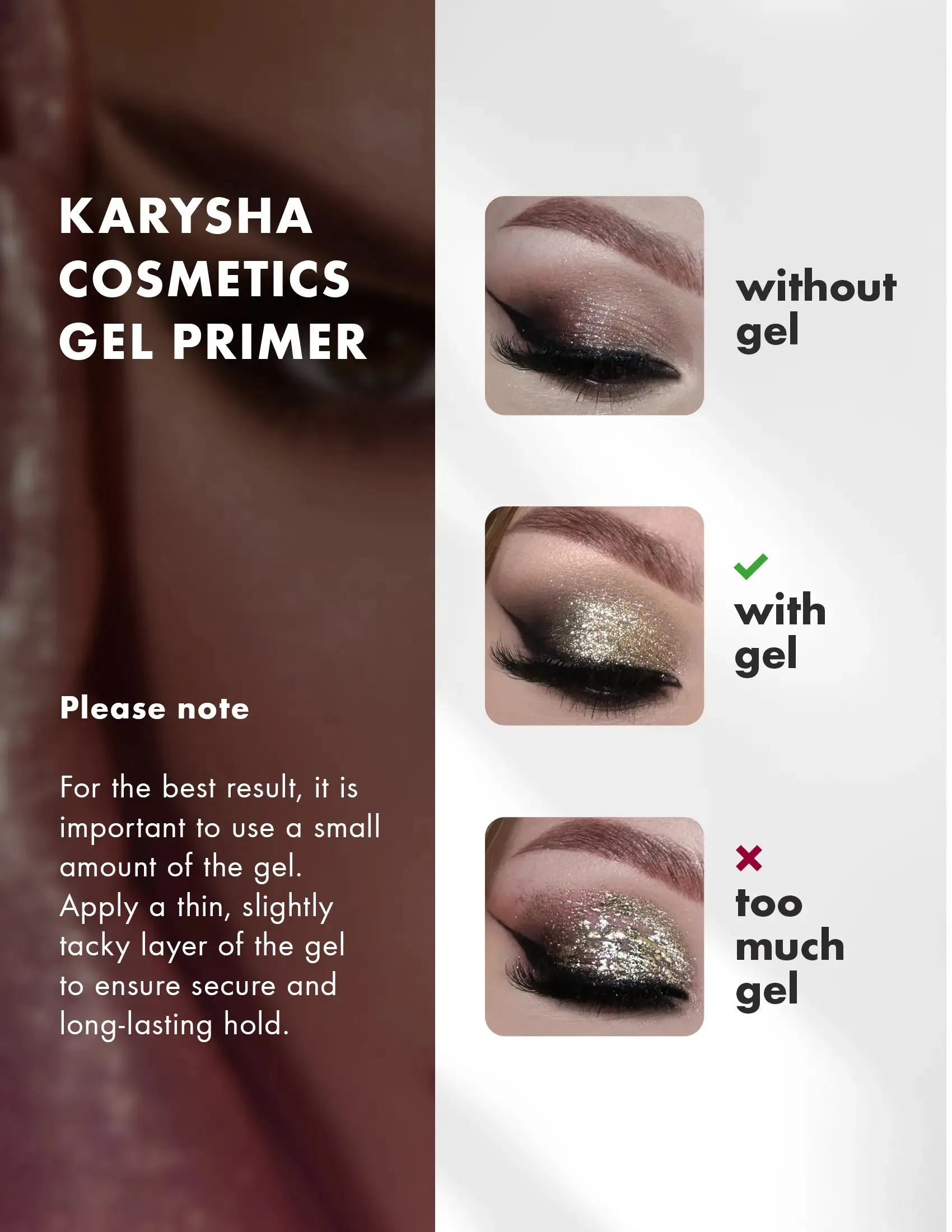 #09 Silver Red Eyeshadow Glitter