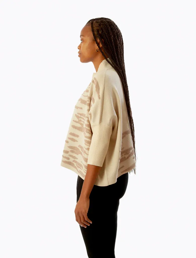 Aja Targa Ecru/Taupe Sweater