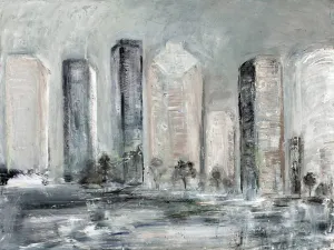 An Urban Skyline - Contemporary Abstract Painting