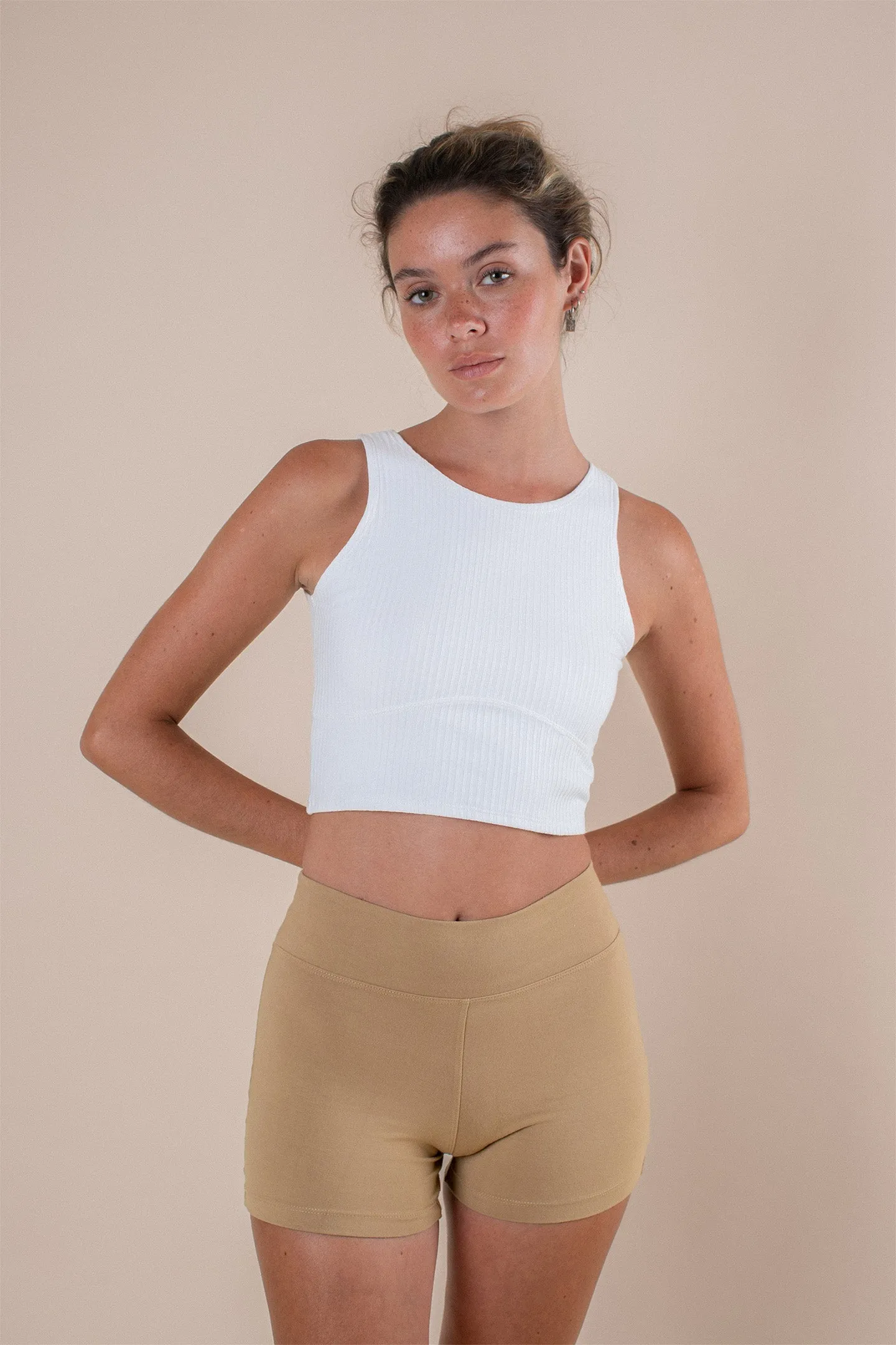 Asana Tank Off White