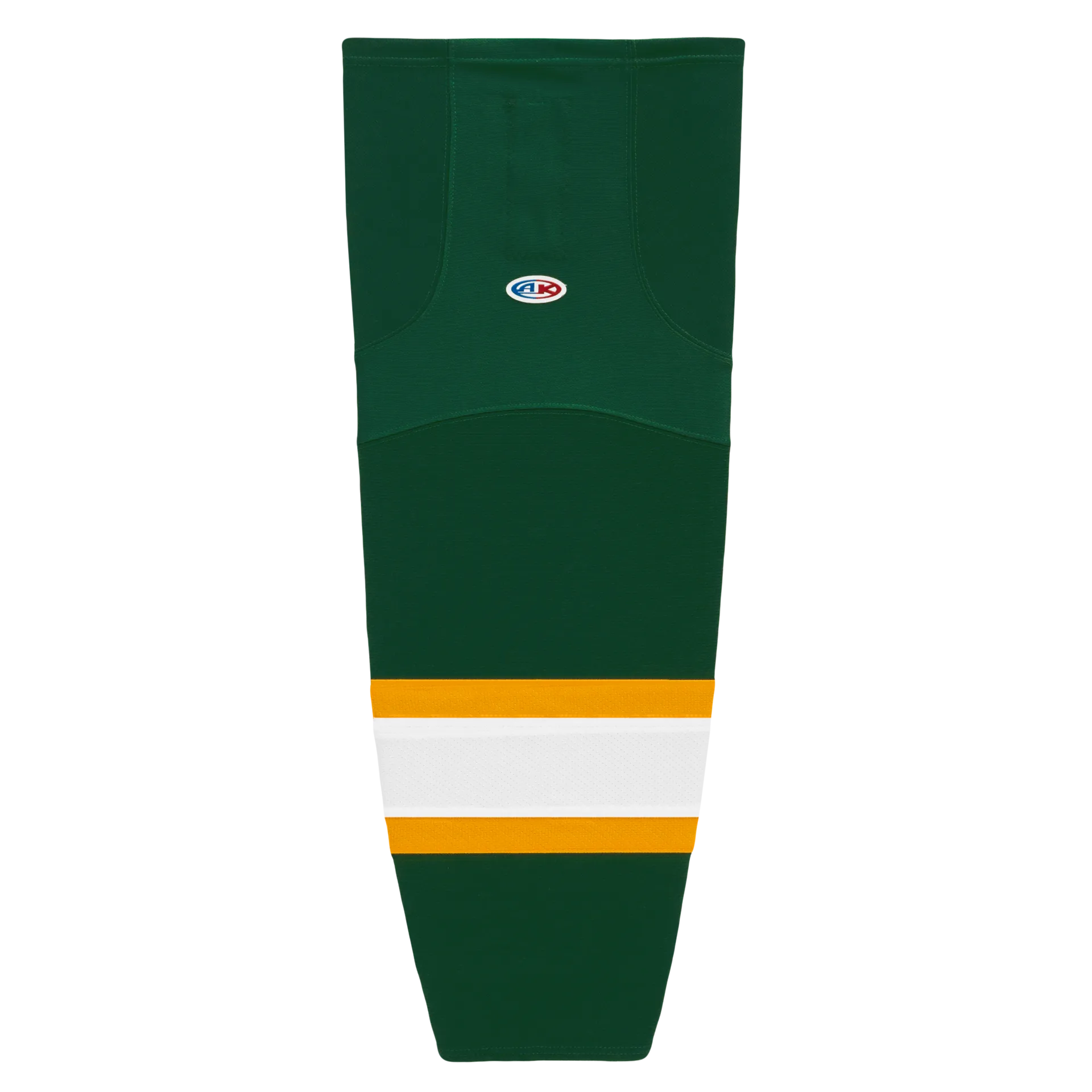 Athletic Knit (AK) HS2100-439 Dark Green/Gold/White Mesh Ice Hockey Socks