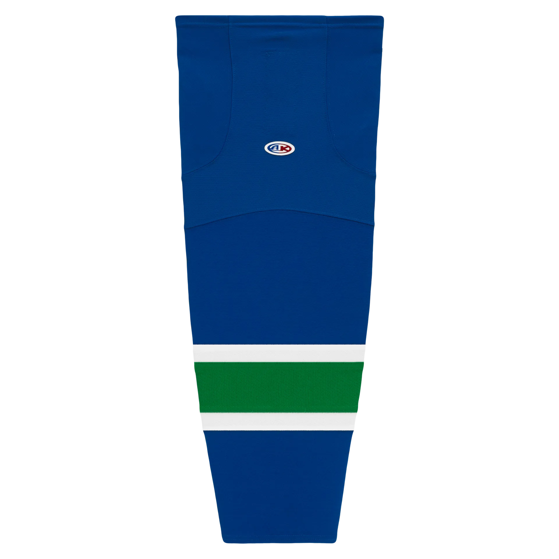 Athletic Knit (AK) HS2100-622 2004 Vancouver Canucks Royal Blue Mesh Ice Hockey Socks
