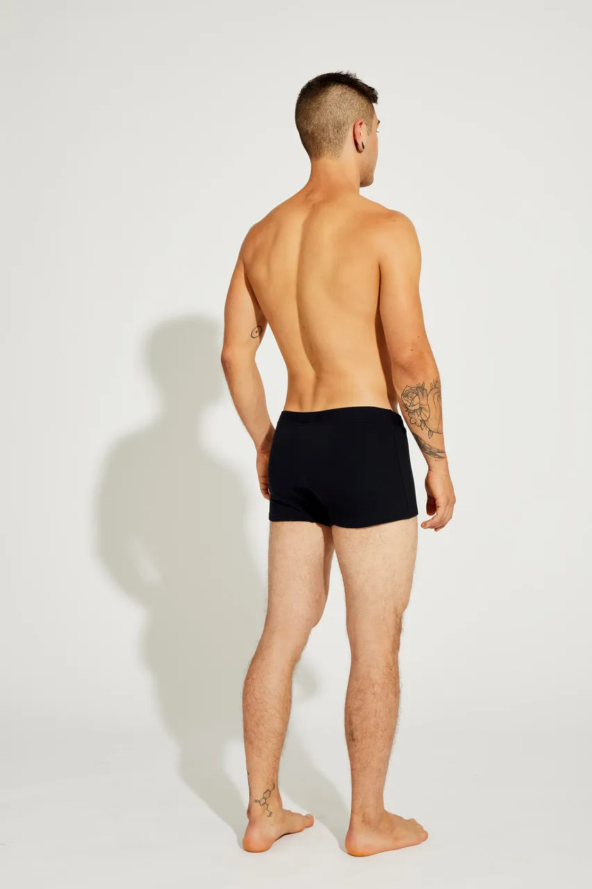 Brazilian Style Trunks, Black, Cool Form Light