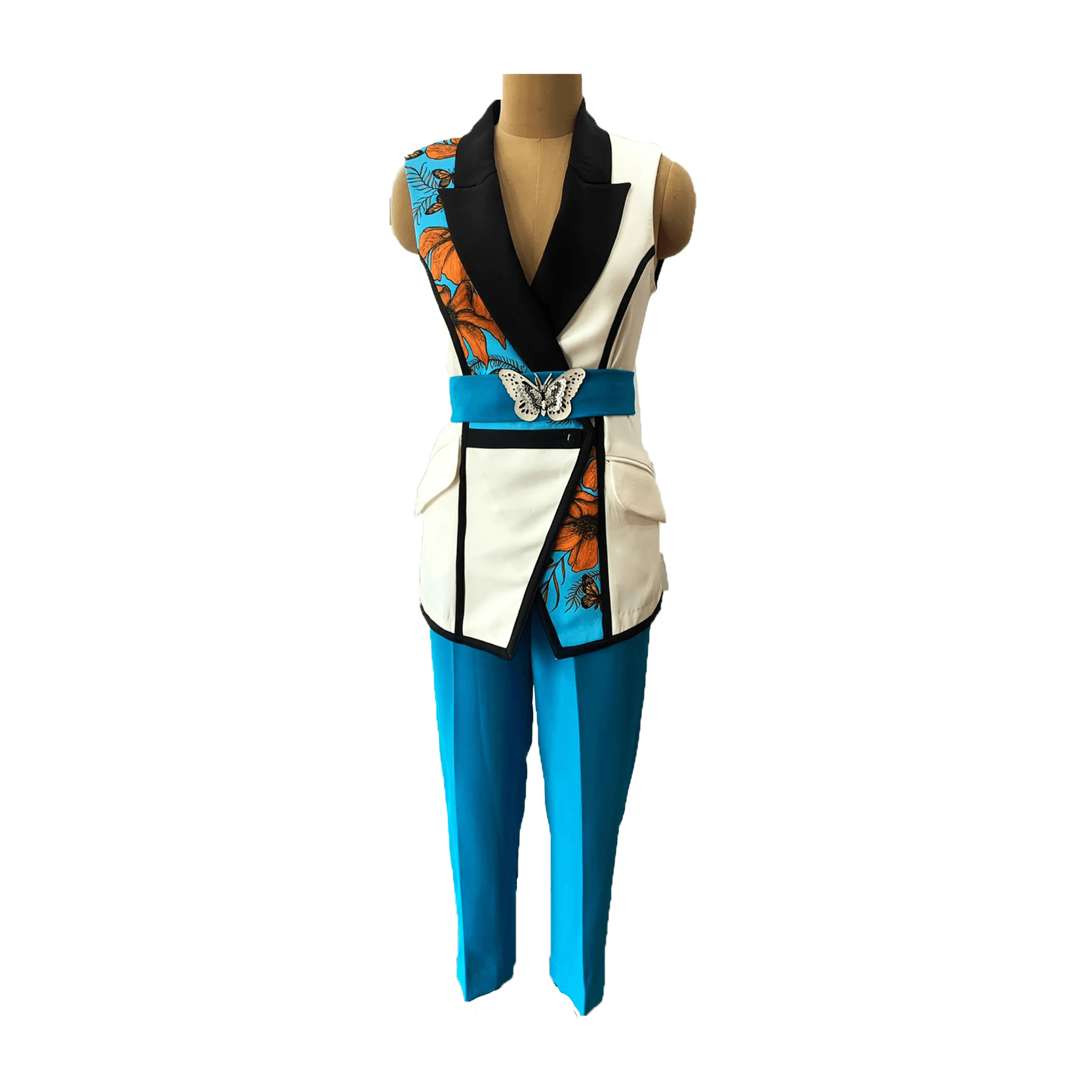Cobalt Blue Box Blazer Set