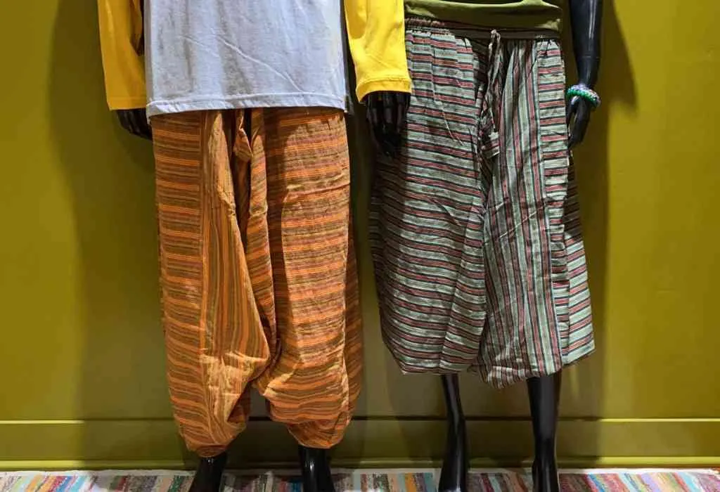 Cotton Harem Pants - Stripes