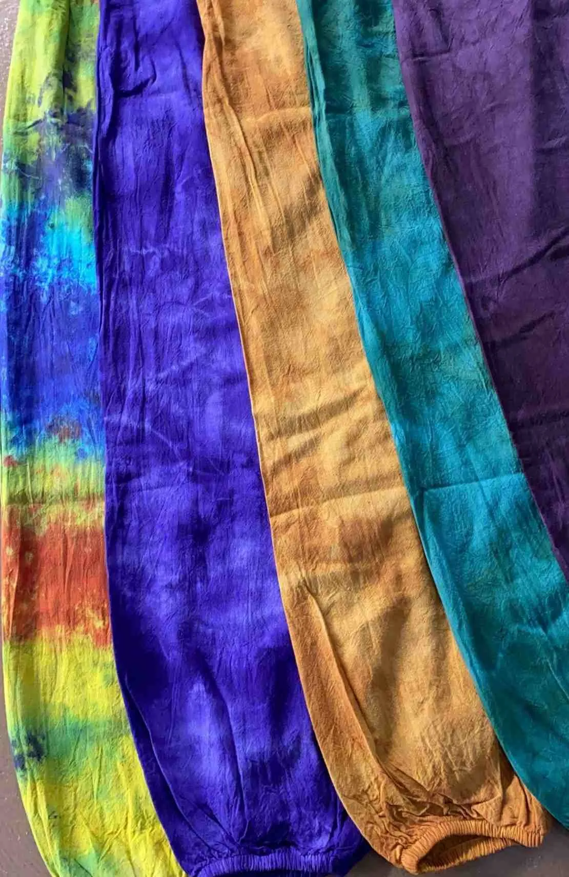 Cotton Harem Pants - Tie-Dye