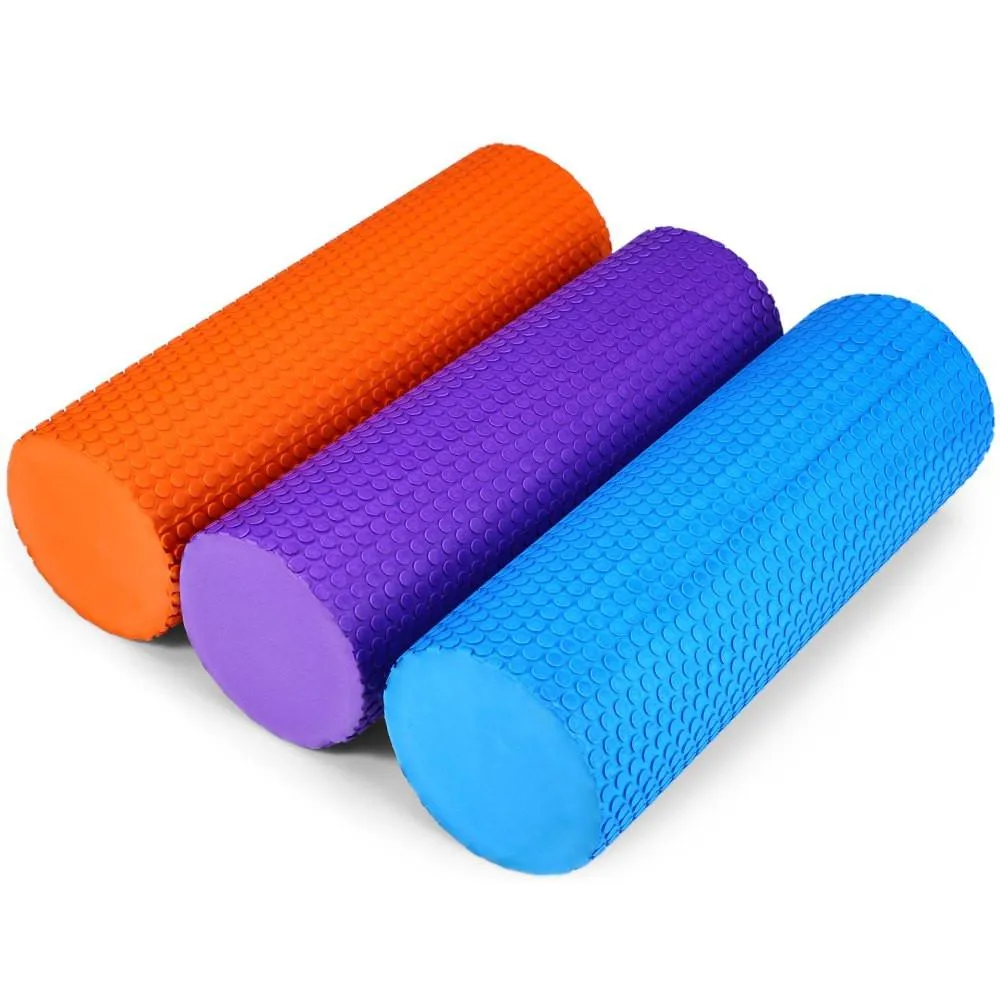 EVA Foam Roller 32cm Yoga Pilates - Texture Red