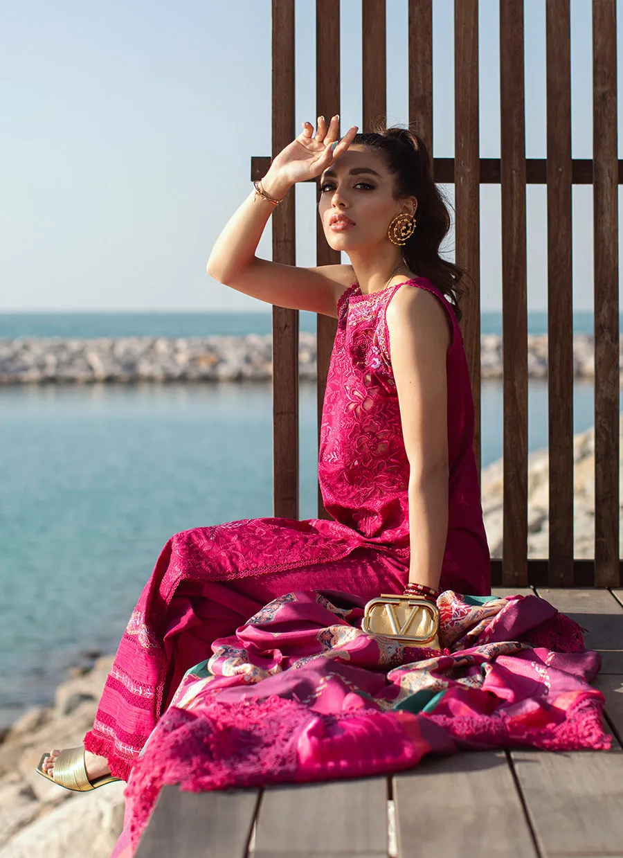 Farah Talib Aziz Luxury Lawn Collection 2022 – Ibiza Berry