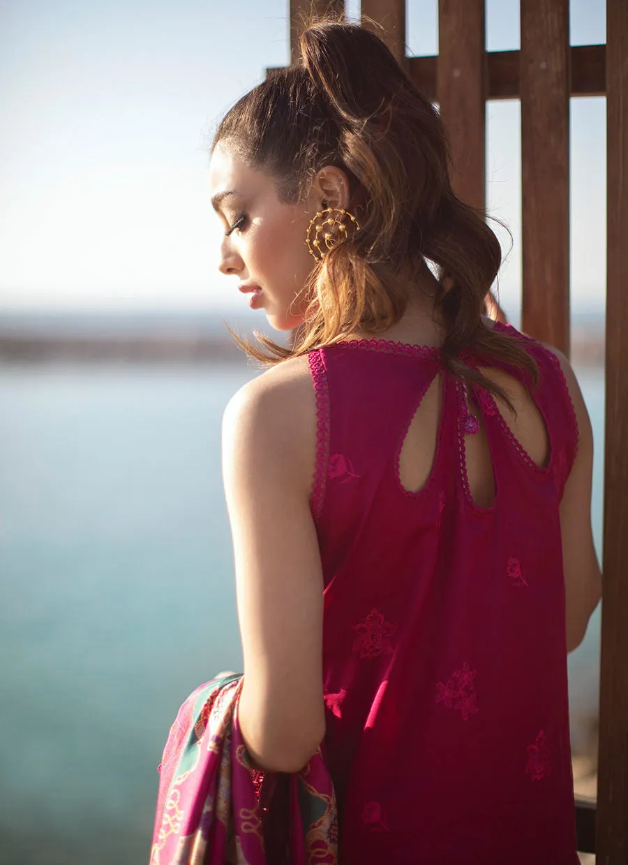 Farah Talib Aziz Luxury Lawn Collection 2022 – Ibiza Berry