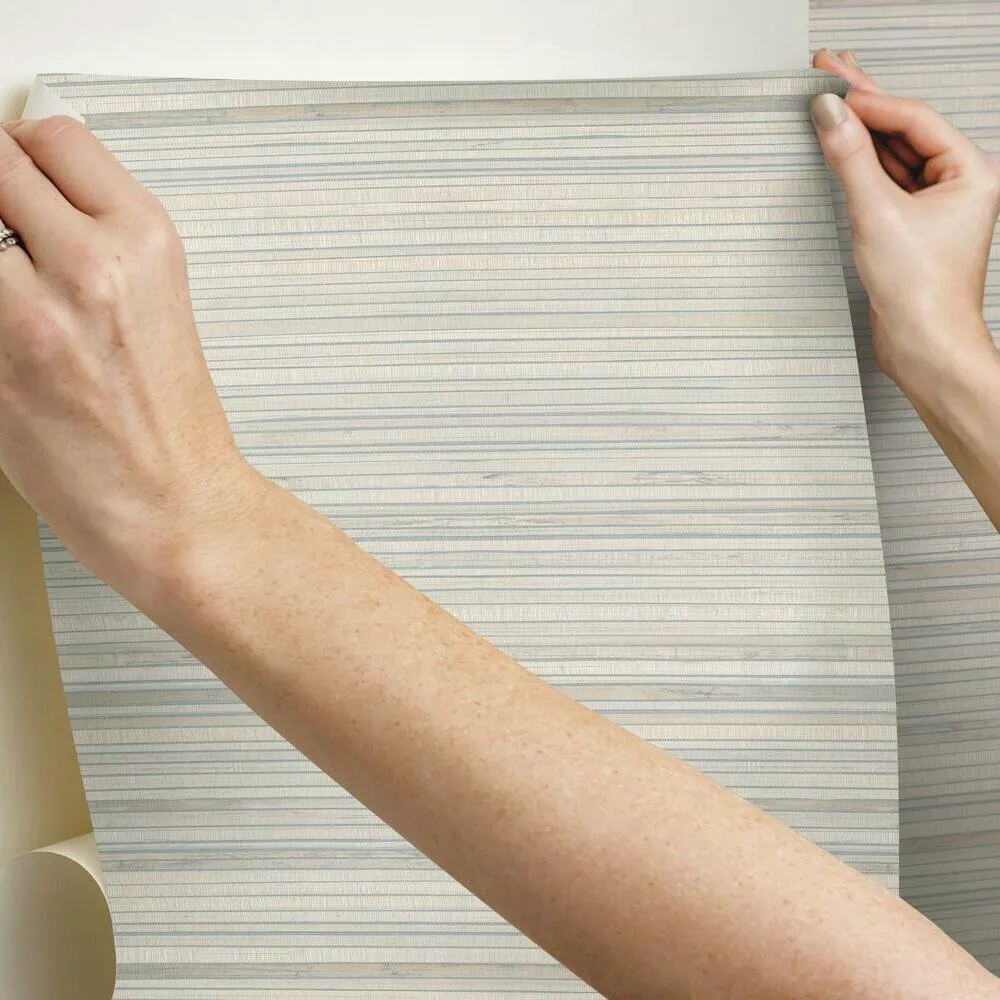 Faux Bamboo Grasscloth Peel and Stick Wallpaper
