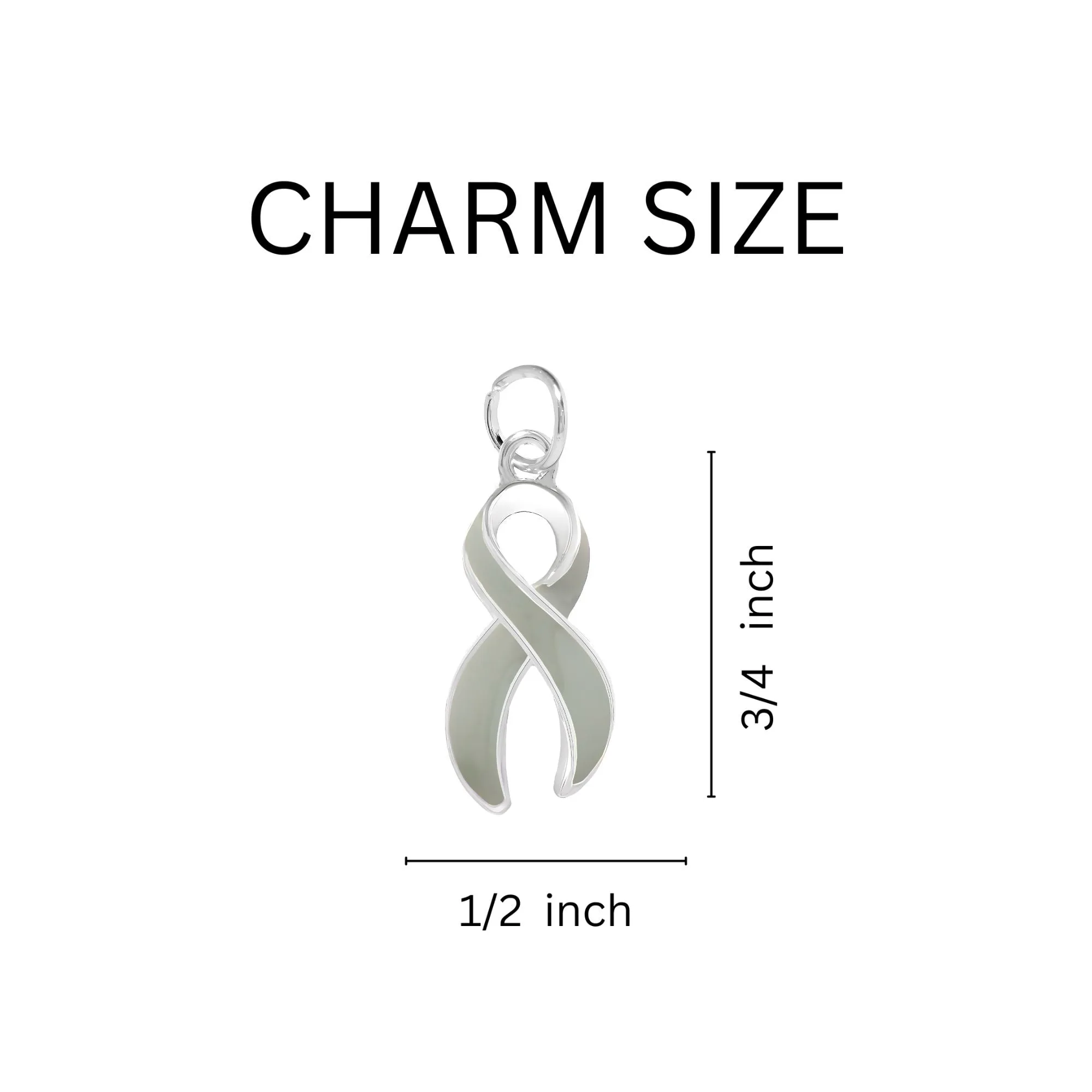Gray Ribbon Charms