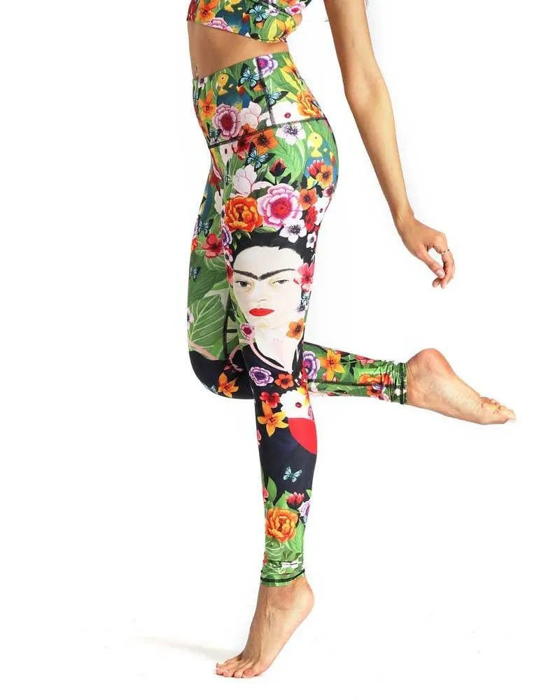 Kahlo Printed Yoga Legging