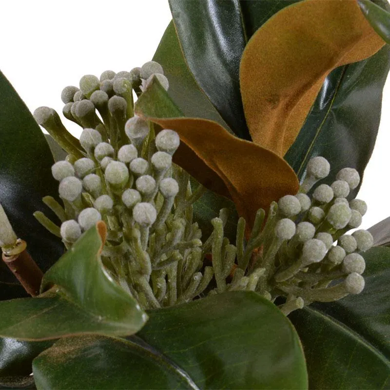 Magnolia & Silver Brunia 11"H