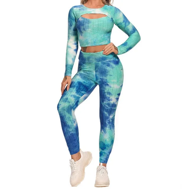 NEW Print Women Yoga Sets fitness sportswear Track Suit