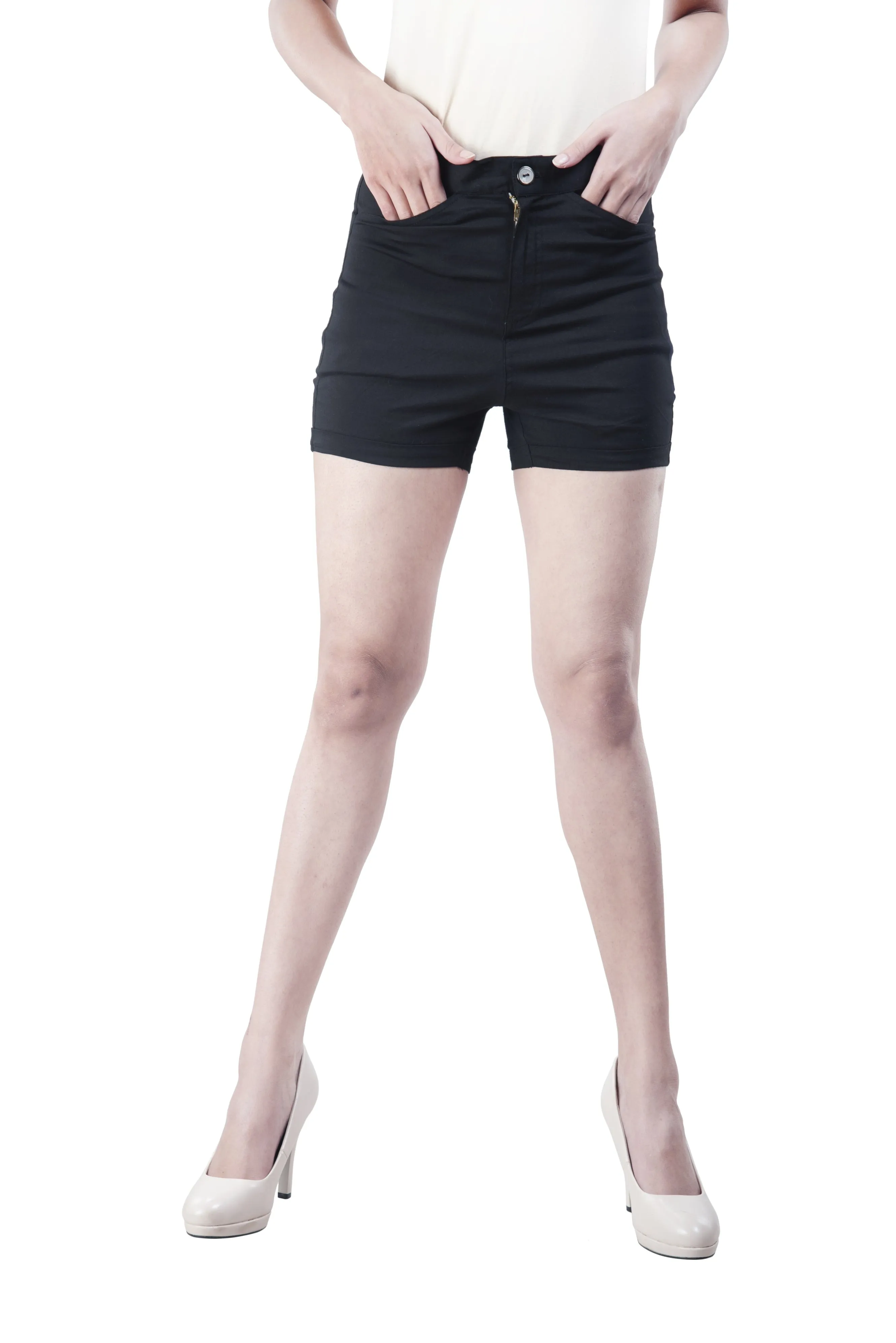Plain Hot Pants (Black)