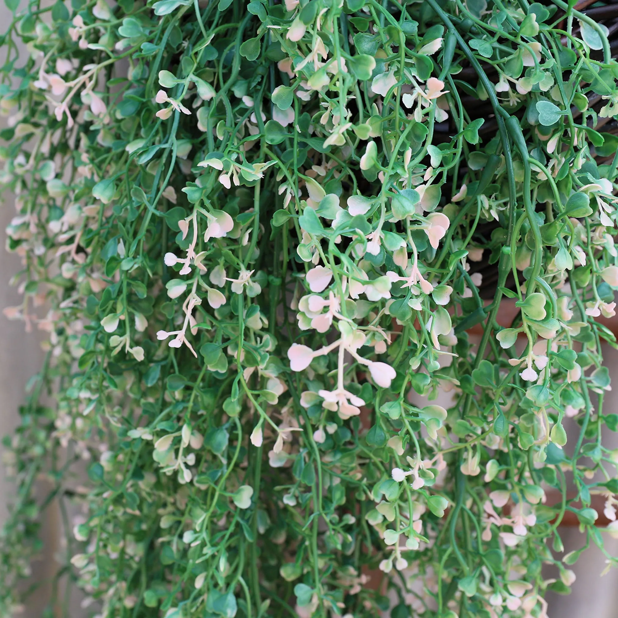 Plastic Hanging Plant Leaf Vines for Outdoor