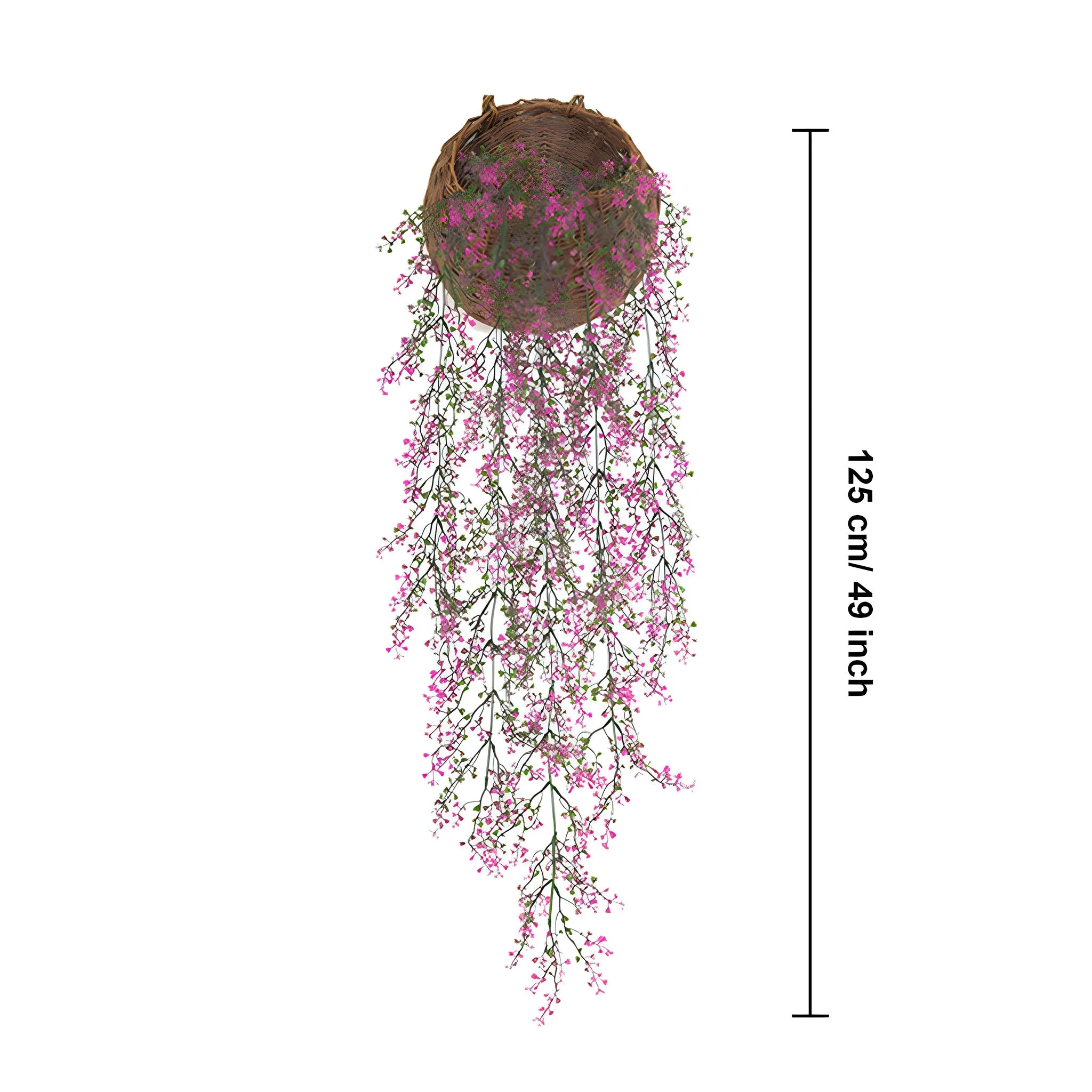 Plastic Hanging Plant Leaf Vines for Outdoor