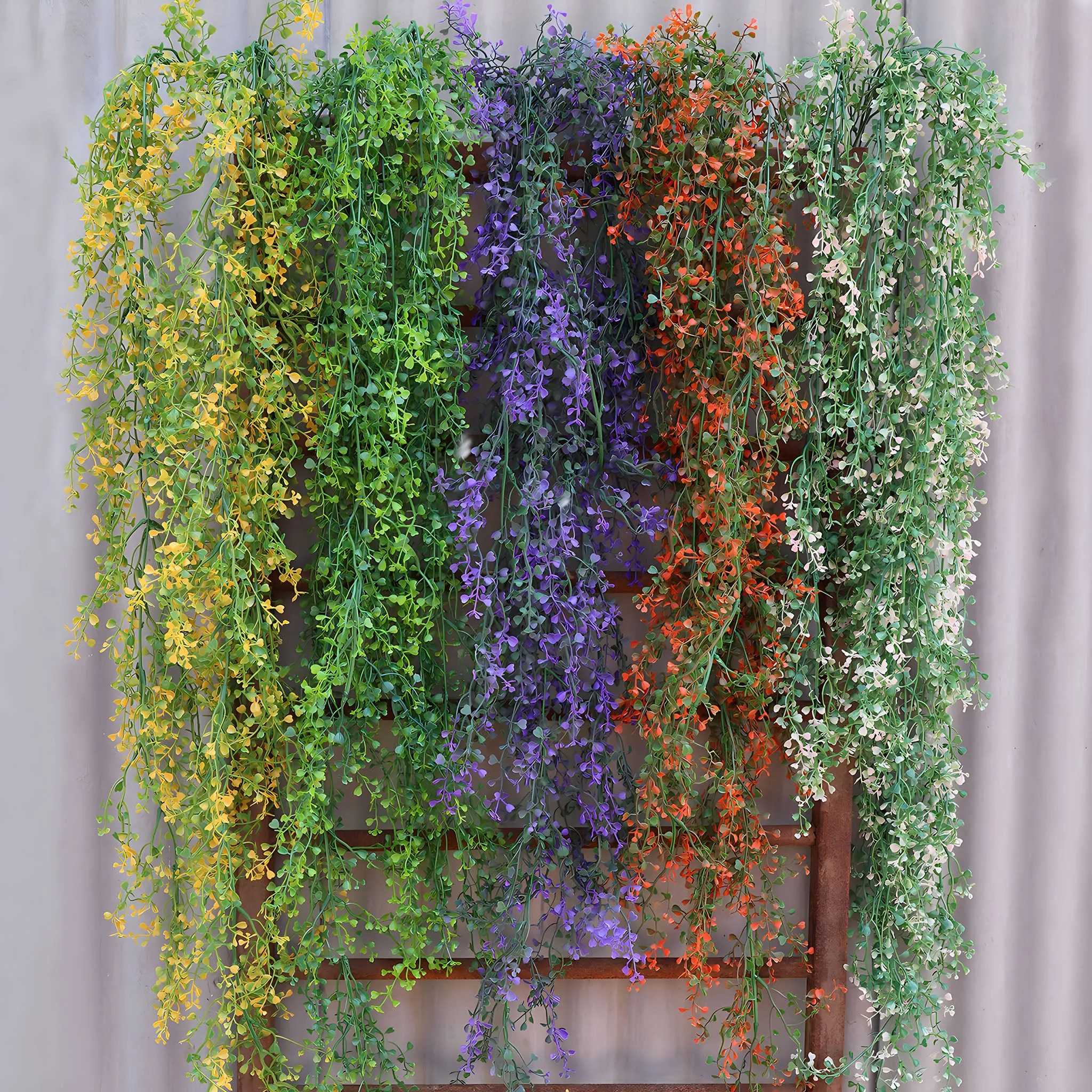 Plastic Hanging Plant Leaf Vines for Outdoor