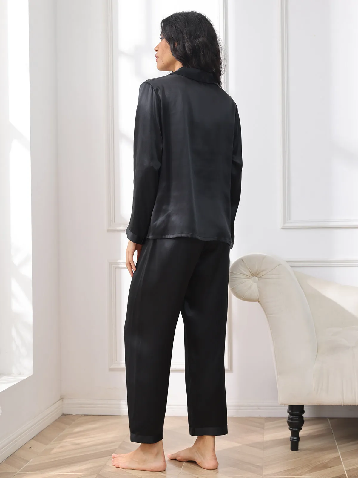 Pure Silk Button Up Women's Pyjamas