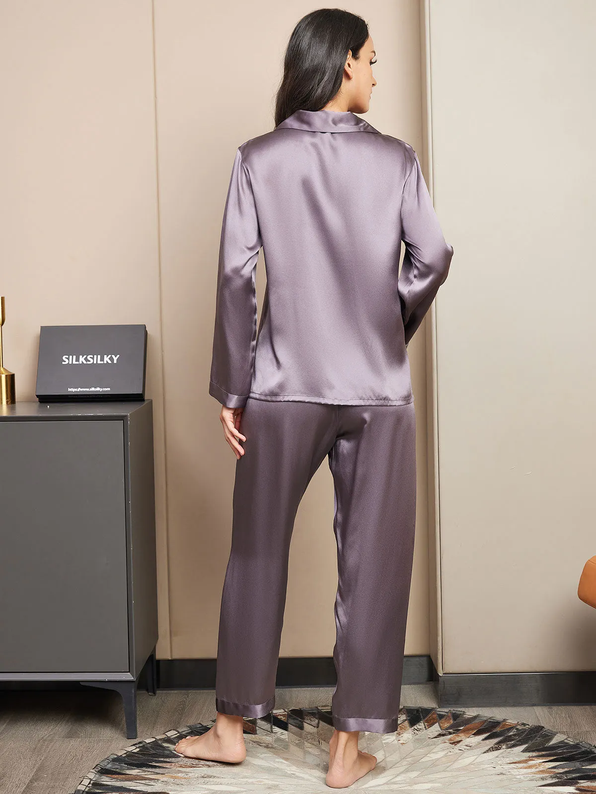 Pure Silk Button Up Women's Pyjamas