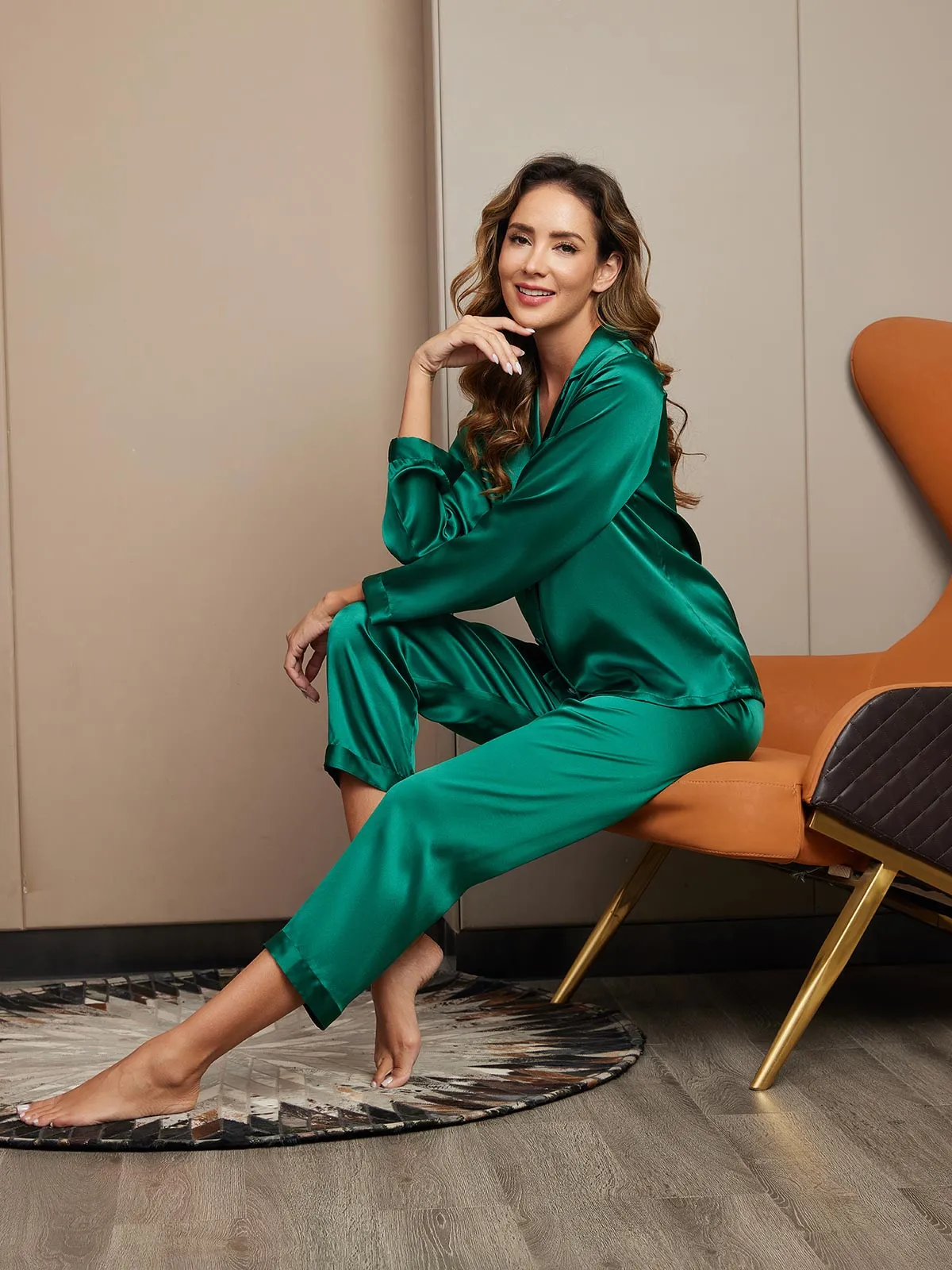Pure Silk Button Up Women's Pyjamas