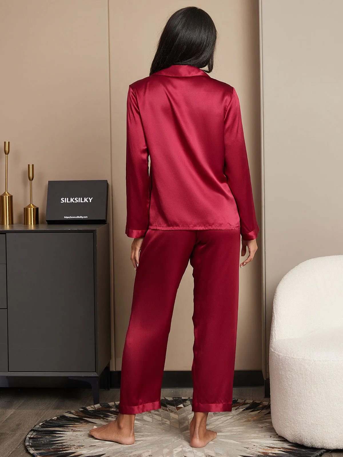 Pure Silk Button Up Women's Pyjamas