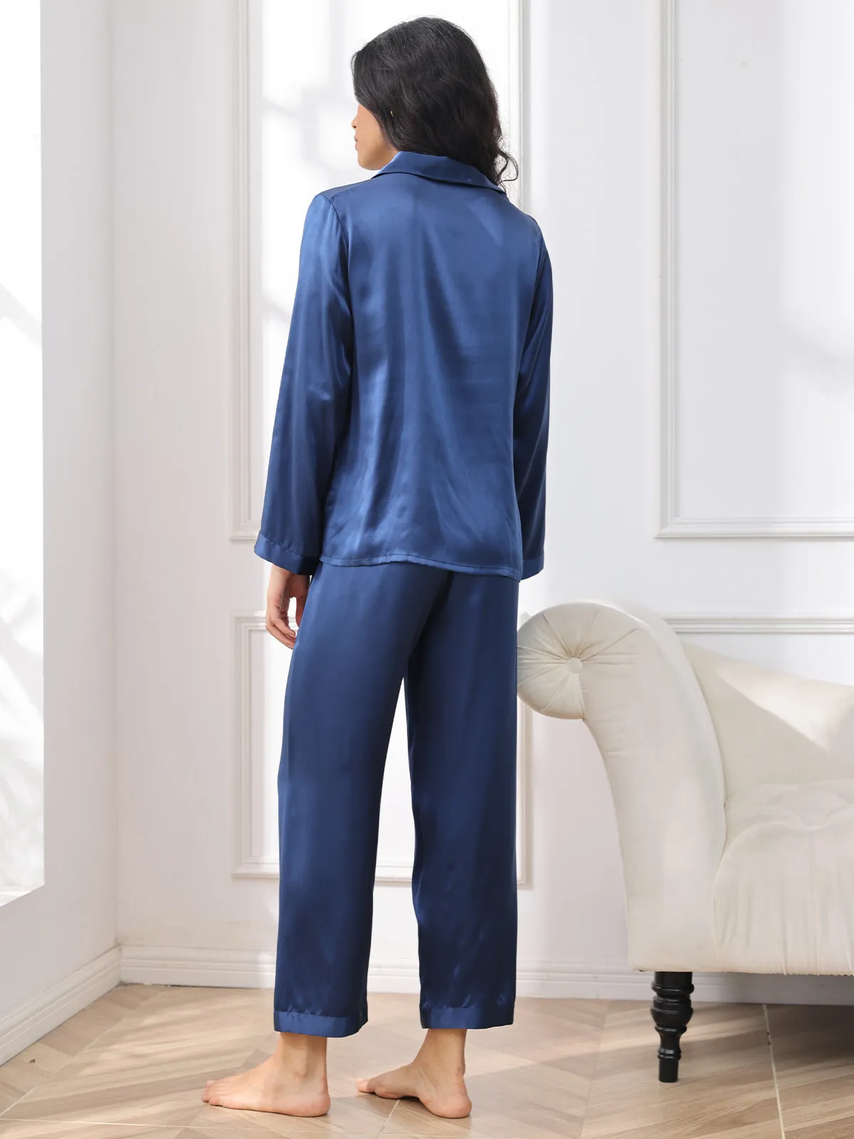 Pure Silk Button Up Women's Pyjamas
