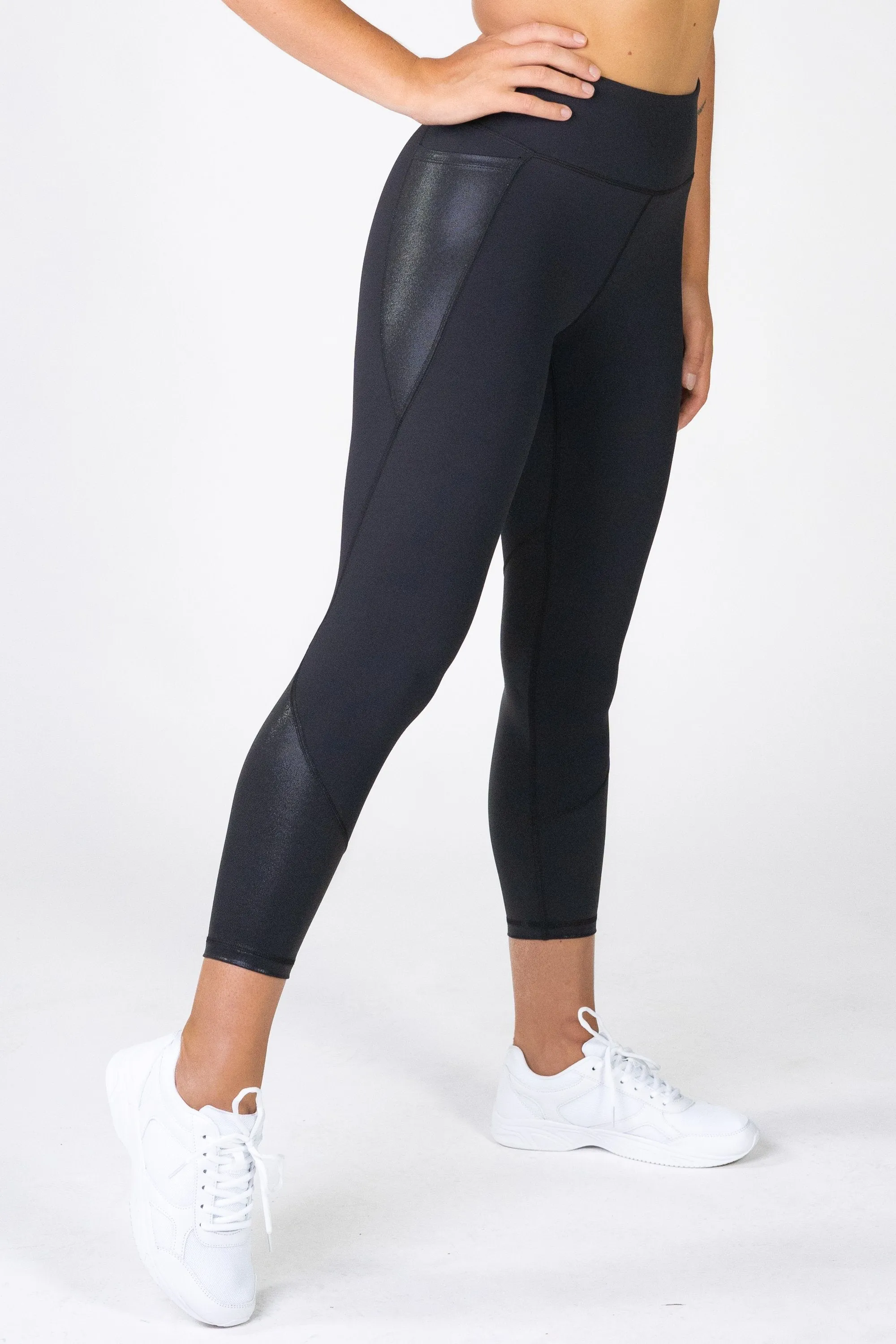 Radiance Gloss Black Pocket 7/8 Leggings
