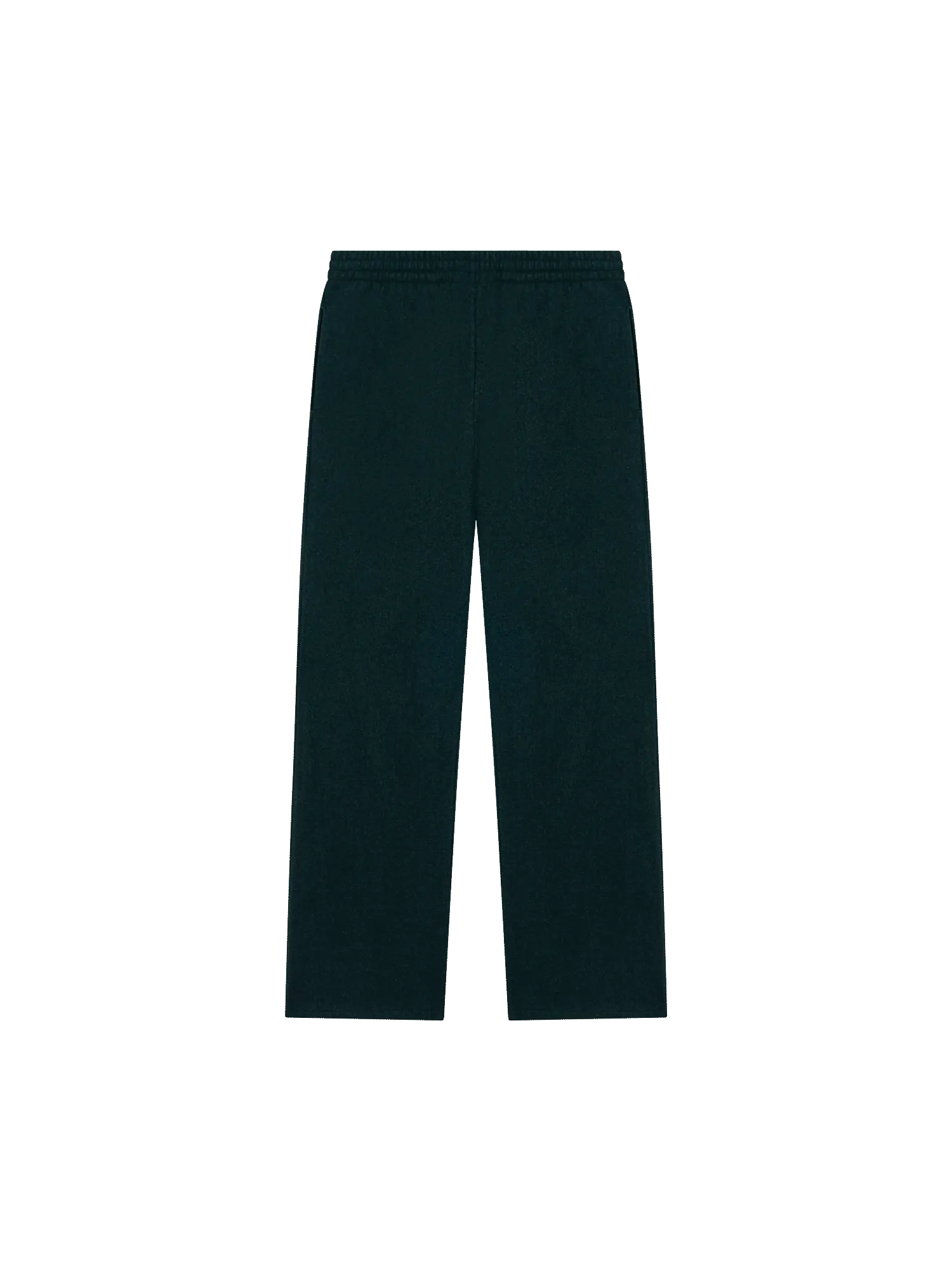 Recycled Wool Jersey Loose Leg Track Pants—foliage green