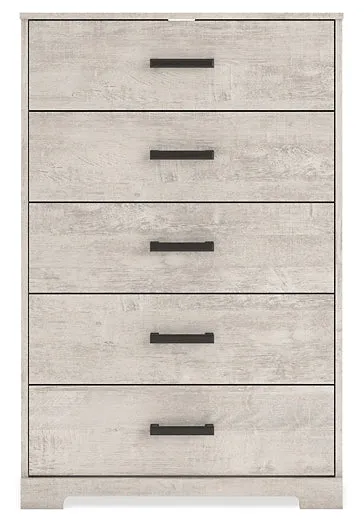Shawburn Queen Crossbuck Panel Headboard with Dresser, Chest and 2 Nightstands