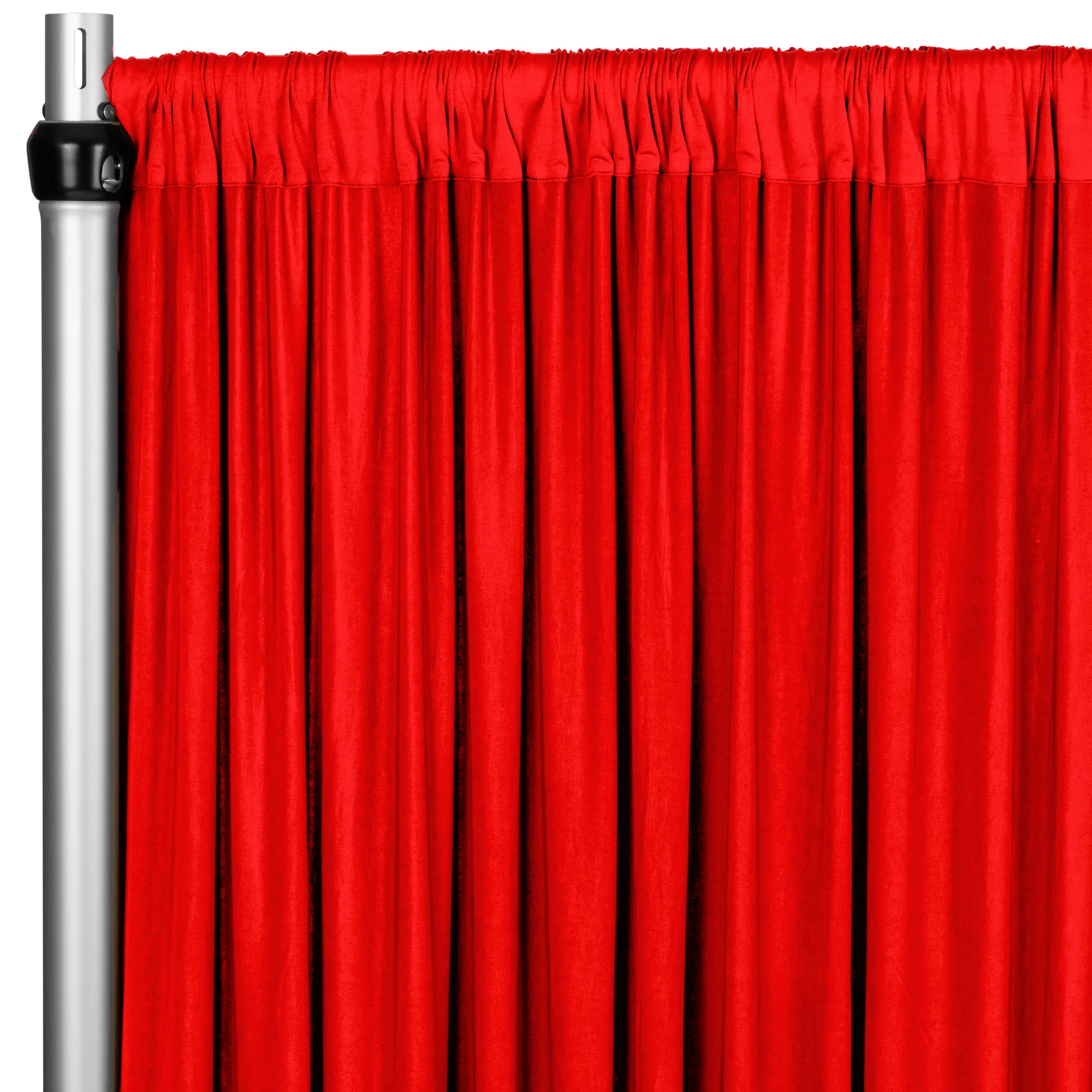 Spandex 4-way Stretch Backdrop Drape Curtain 16ft H x 60" W - Red