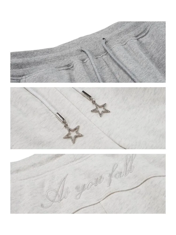 Star cap rope embroidered micro pants【s0000006313】