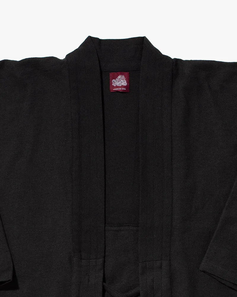 Wa-Modern, Haori, Woven Black