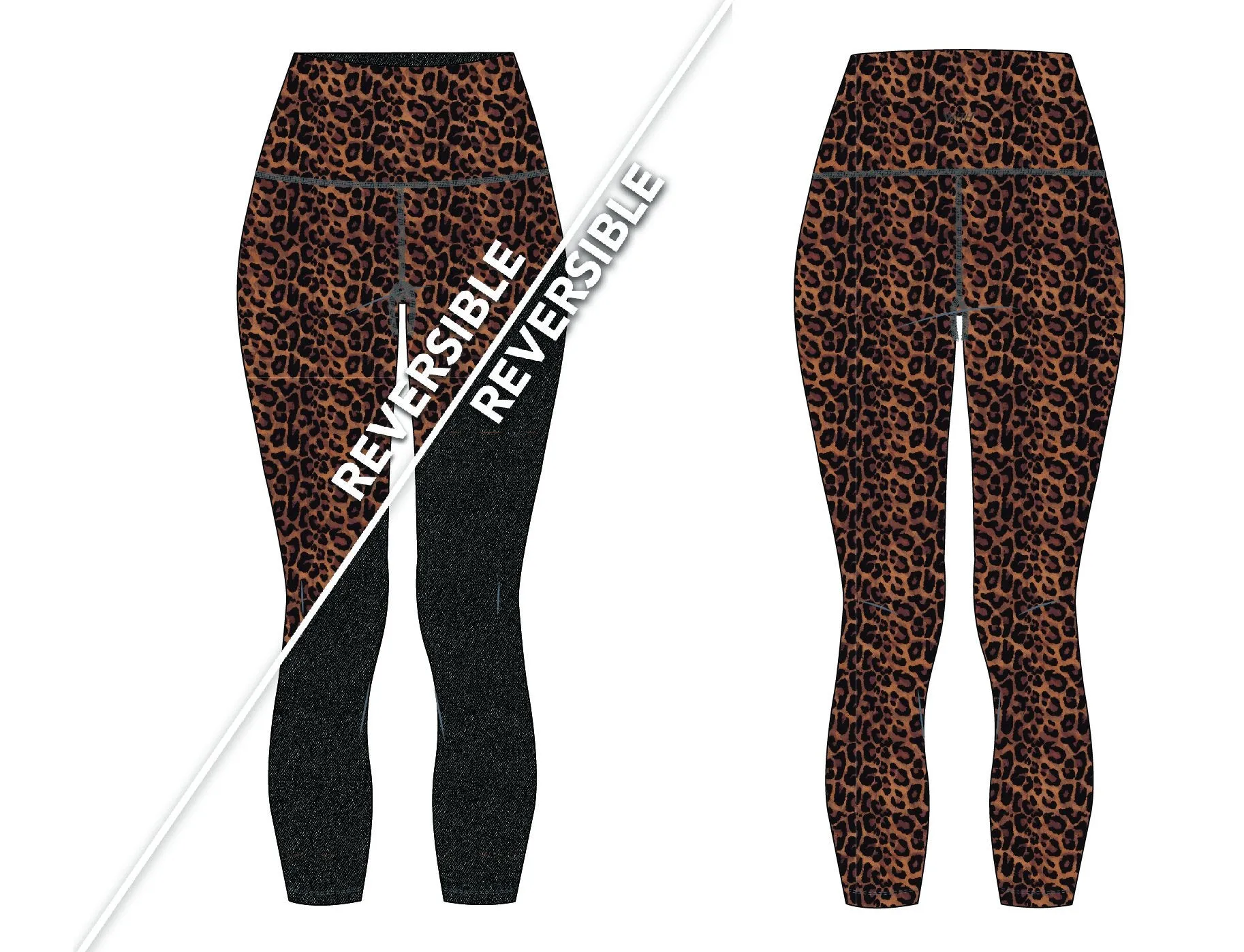 Wear It To Heart Real Cheetah Reversible Legging