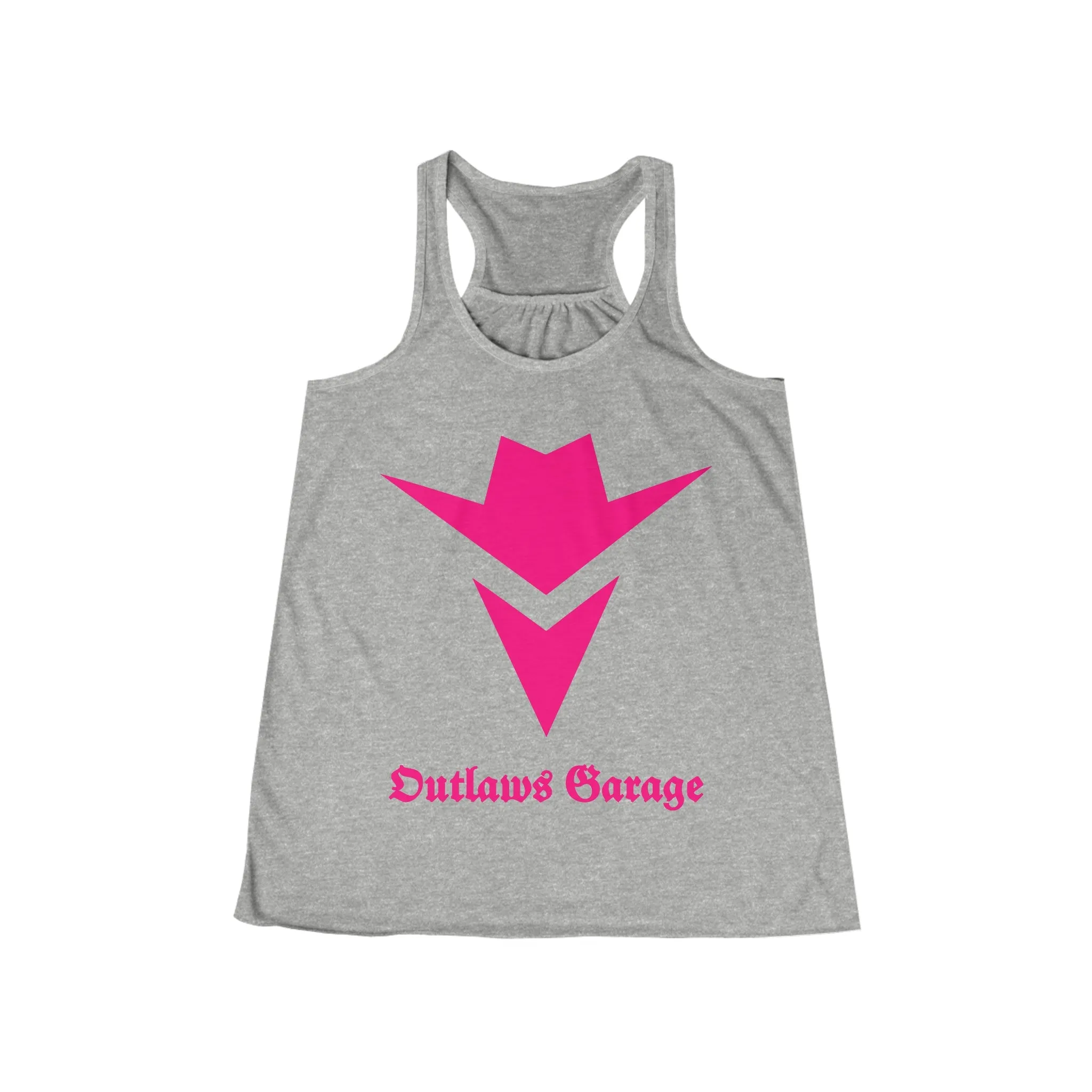 Women's Flowy Racerback Tank - PINK LOGO