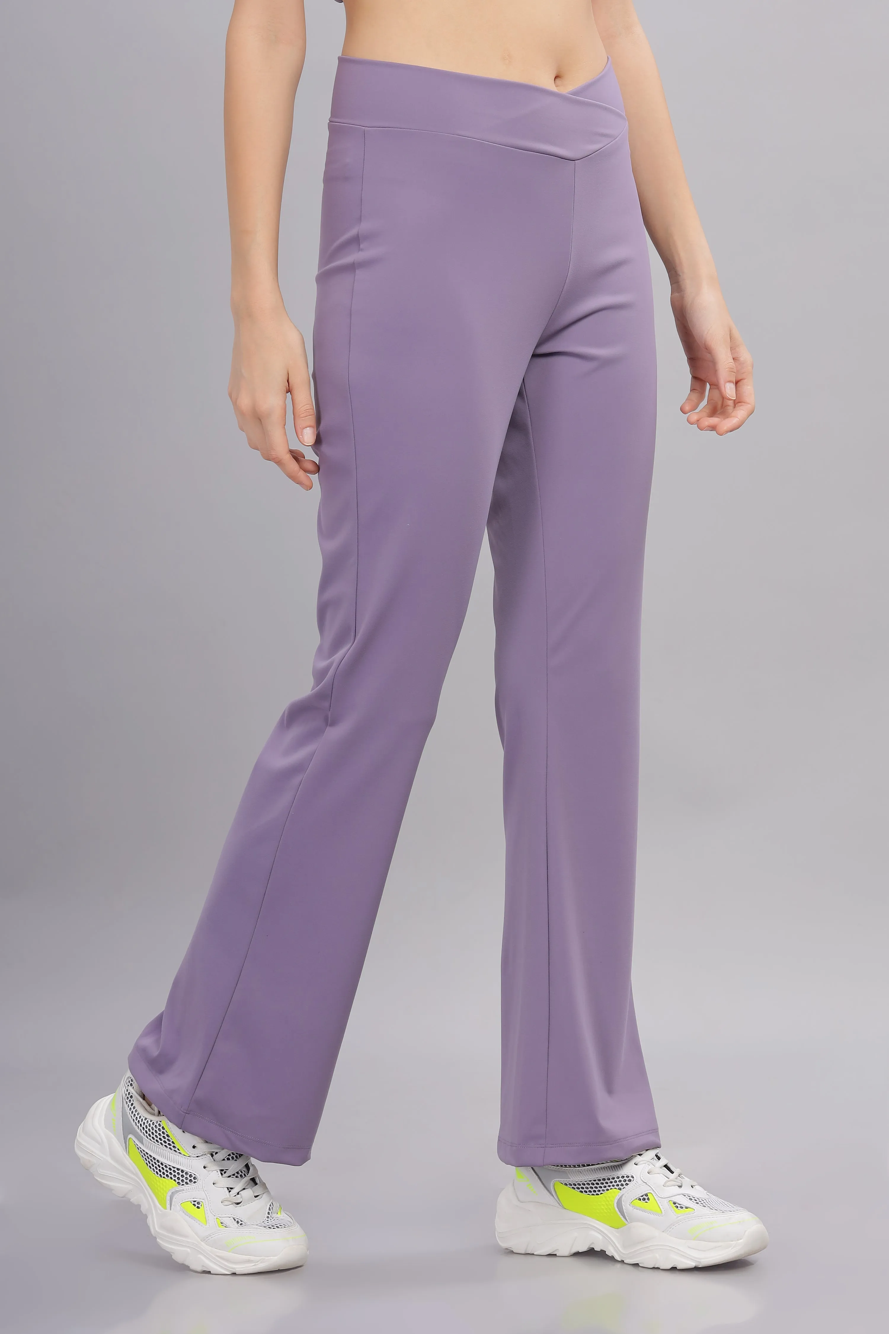Women’s Lightweight Boot Cut stretchy Pant- Domin8 (Violet)